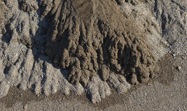 Sand Forming Patterns Beach Stream Outlet North Devon England — Stock Photo, Image