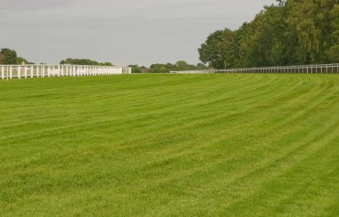 İngiltere, Surrey 'de Epsom Downs' da yarış pisti. 