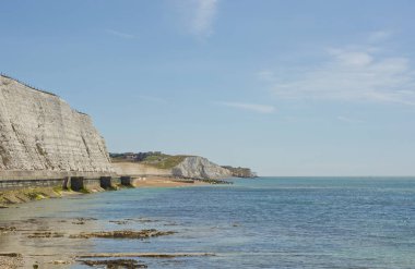 Doğu Sussex, İngiltere 'deki Brighton yakınlarındaki Rottingdean' daki tebeşir kayalıkları