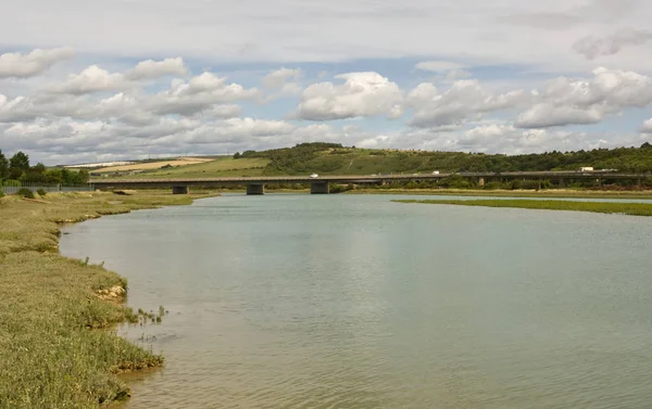 Adur ποταμού στο Shoreham, Sussex, Αγγλία — Φωτογραφία Αρχείου