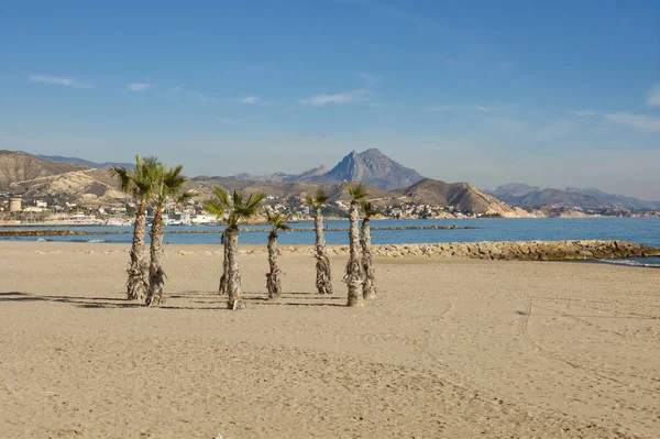 Strand van El Campello, Spanje — Stockfoto