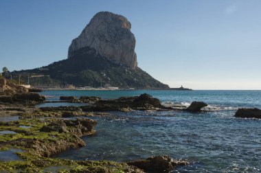 Calpe'de sahil, İspanya