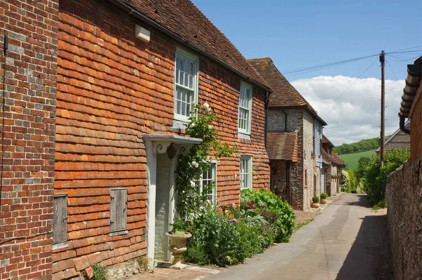 Alfriston i Sussex, England Stockbild