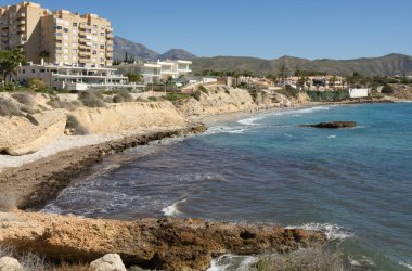 El Campello yakınlarındaki sahil, İspanya