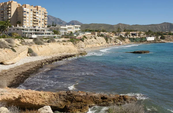 Costa perto de El Campello, Espanha — Fotografia de Stock