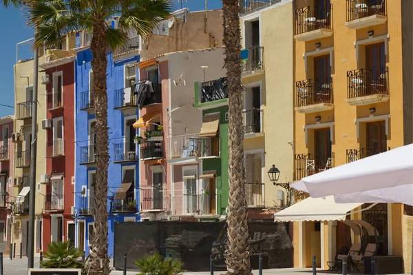 Seafront at Villajoyosa, Costa Blanca, Spanje — Stockfoto