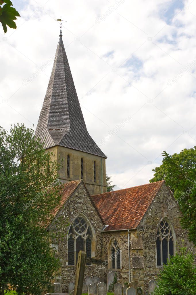 St. James Church, Shere, Surrey, England