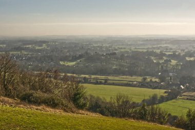 İngiltere 'nin Dorking, Surrey yakınlarındaki Box Hill' den kırsal kesim
