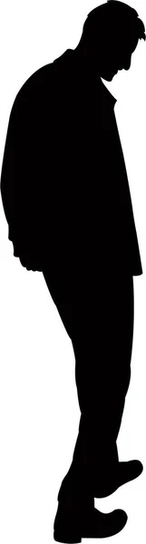 Man Body Silhouette Vector — Stock Vector