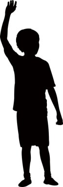 bir erkek cesedi silueti vektörü