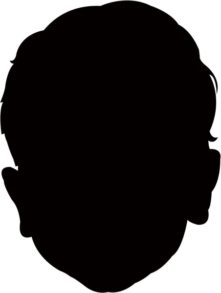 Download Male Head Silhouette With Brain Area — Stock Photo ...