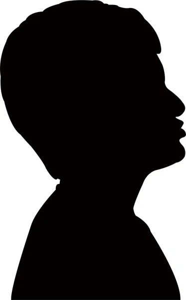 Vecteur Silhouette Couleur Noire Pour Enfants — Image vectorielle