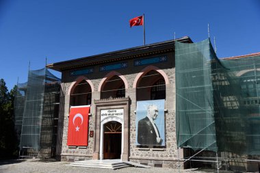 Ankara, Türkiye-09,19,2018-tarihi Türkiye Büyük Millet Meclisi, bina şimdi müzedir. Bina Atatrk tarafından 1920 yılında TBMM kullanılır .