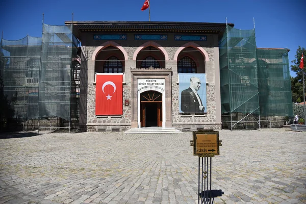 Ankara Turkey 2018 Die Historische Große Türkische Nationalversammlung Das Gebäude — Stockfoto