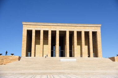 Ankara/Türkiye-08,13, 2018: Mustafa Kemal Atatürk'ün Türbesi. Anitkabir Türkiye Cumhuriyeti'nin kurucusu Türbesi var. -Görüntü