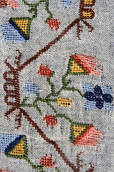 Turkish Embroidery Pattern Background — Stock Photo, Image