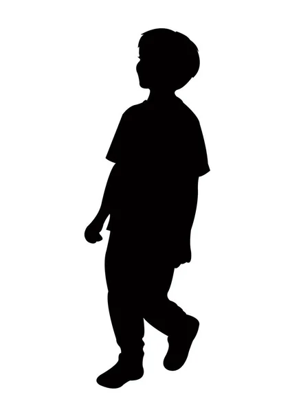 儿童身体轮廓矢量 — 图库矢量图片