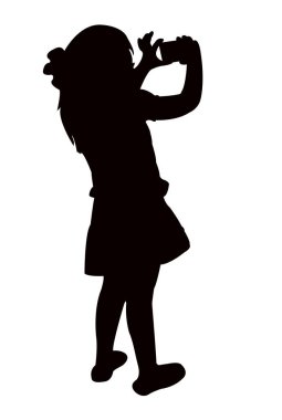 bir kız alma selfie