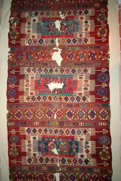 トルコのカーペットのパターンの背景として — ストック写真