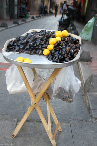 Cozze Ripiene Pronte Mangiare — Foto Stock