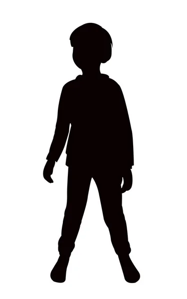 Vecteur Silhouette Corps Enfant — Image vectorielle