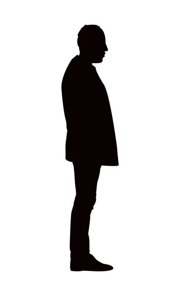 Man Body Silhouette Vector — Stock Vector