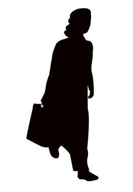 bir kadın vücut silueti vektörü