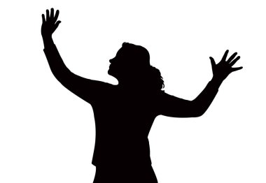 bir kadın vücut silueti vektörü