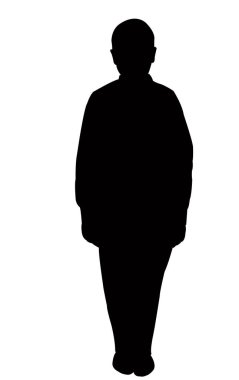 bir erkek cesedi silueti vektörü