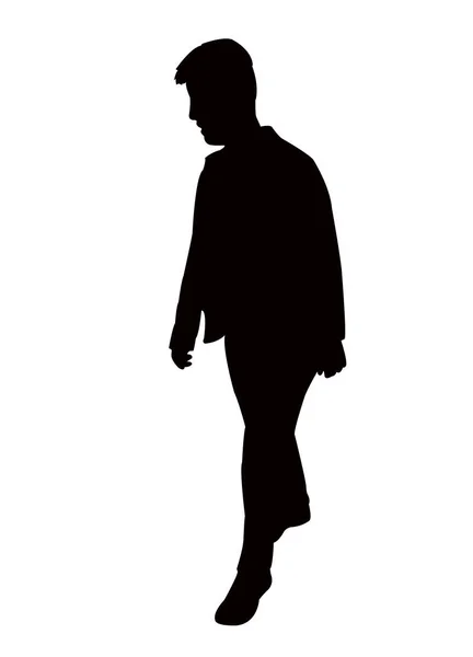 Man Body Silhouette Vector — Stock Vector