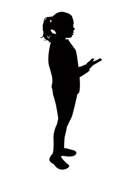 Corpo Ragazza Silhouette Vettore — Vettoriale Stock