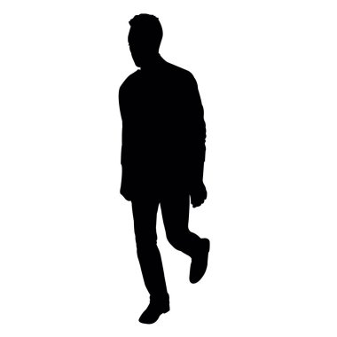 bir erkek vücudu silueti vektörü