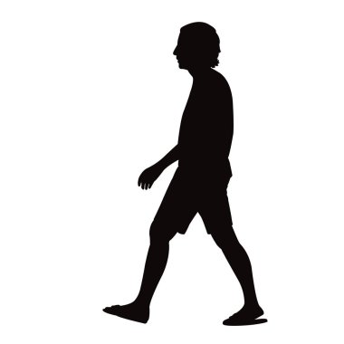 bir kadın vücut silueti vektörü