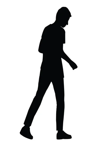 Homme Corps Silhouette Vecteur — Image vectorielle