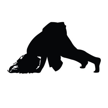 bir kız vücudu siluet vektörü