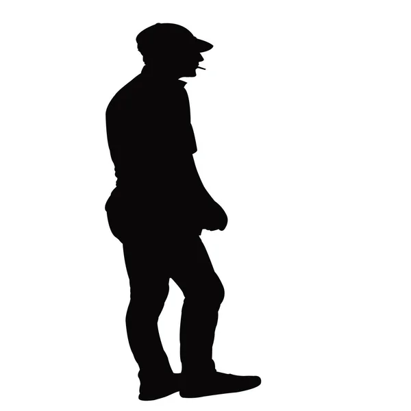 Homme Corps Silhouette Vecteur — Image vectorielle