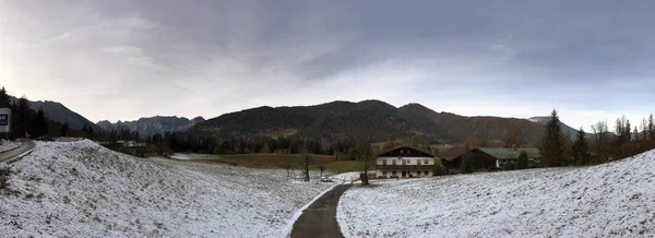 Panorámás Hegyi Tájon Bajor Alpokban Berchtesgadener Land Régióban Bajorország Németország — Stock Fotó