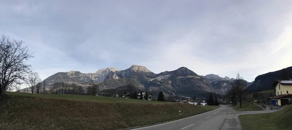 Paisaje Panorámico Montaña Los Alpes Bávaros Berchtesgadener Land Baviera Alemania —  Fotos de Stock