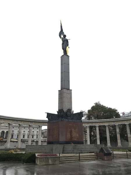 Heldendenkmal Der Roten Armee Відень Wien Австрія — стокове фото