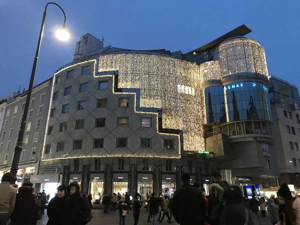 Noel için madalyalı Haas-Haus, Stock-im-Eisen-Platz, Viyana (Wien), Avusturya