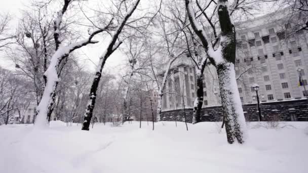 캐비닛의 성직자의 우크라이나 키예프 겨울에 — 비디오