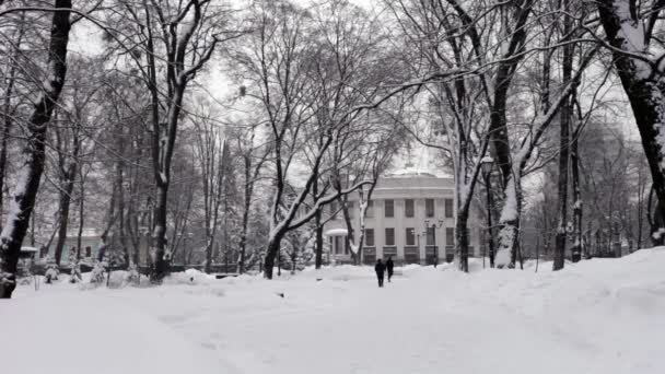 Verkhovna Rada Ucrania Invierno Kiev — Vídeos de Stock