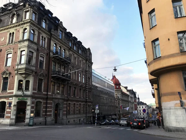 Uitzicht Tegnergatan Street Stockholm Zweden — Stockfoto