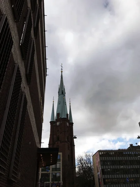 View Old Church Stockholm Sweden — Stock Photo, Image