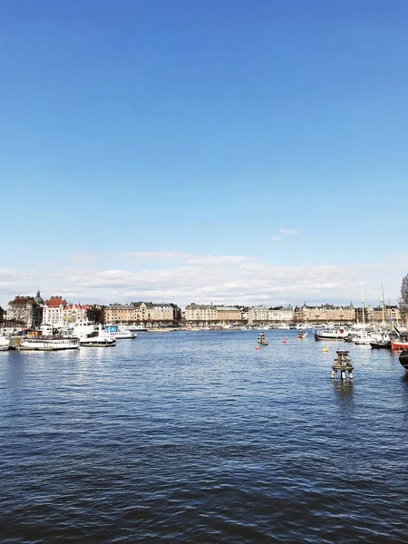 Yachts Boats Pire Stockholm Sweden — Stock Photo, Image