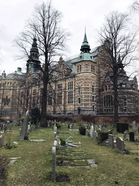 Friedhof Der Nähe Des Nordischen Museums Nordiska Museet Stockholm Schweden — Stockfoto