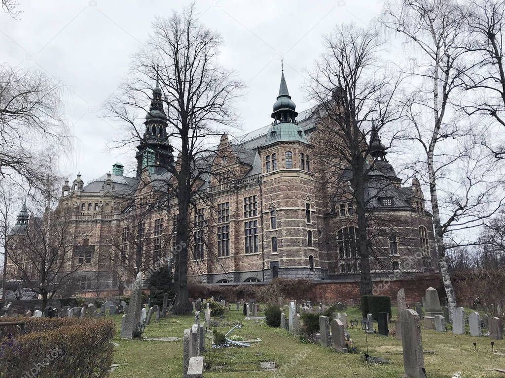 Cemetery near Nordic museum (Nordiska museet), Stockholm, Sweden