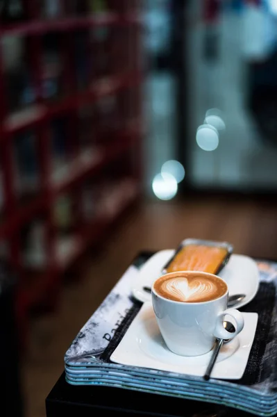 Café Negro Mañana Cafetera — Foto de Stock