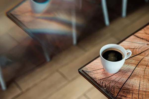 Black Coffee Morning Coffee Maker — Stock Photo, Image