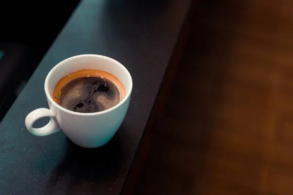 Café Negro Mañana Cafetera — Foto de Stock